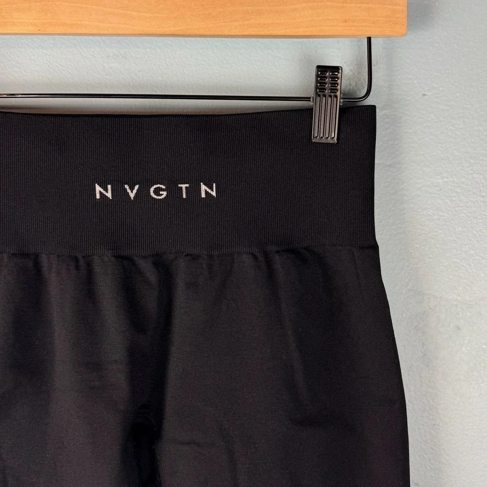 NVGTN Womens‎ XS Black Seamless Countour High Waisted Performance 6